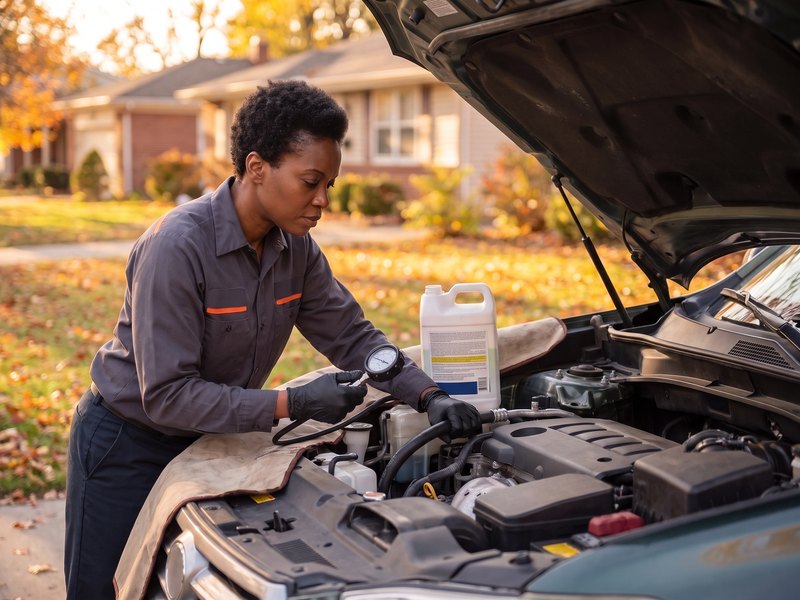 Cooling & overheating being carried out by an RM3 Automotive technician